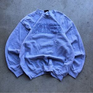 Vintage Y2K Kentucky Wildcats Gray Sweatshirt